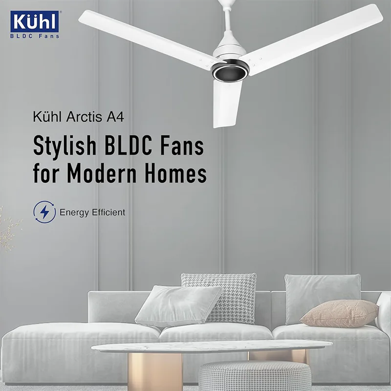 KUHL Arctis A4 1200 mm BLDC Ceiling Fan 5 Year Warranty | White Dual