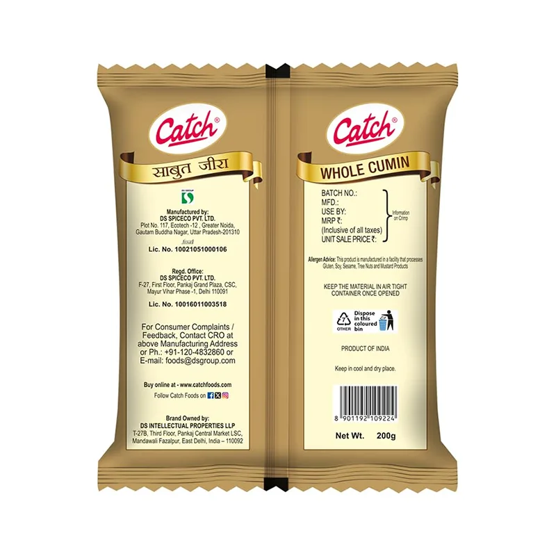 Catch Cumin Whole | Jeera Whole, 200g