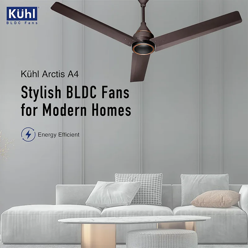 KUHL Arctis A4 1200 mm BLDC Ceiling Fan 5 Year Warranty | Espresso Dual