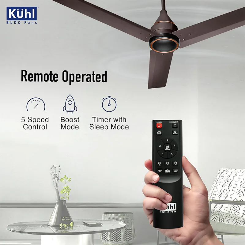 KUHL Arctis A4 1200 mm BLDC Ceiling Fan 5 Year Warranty | Espresso Dual