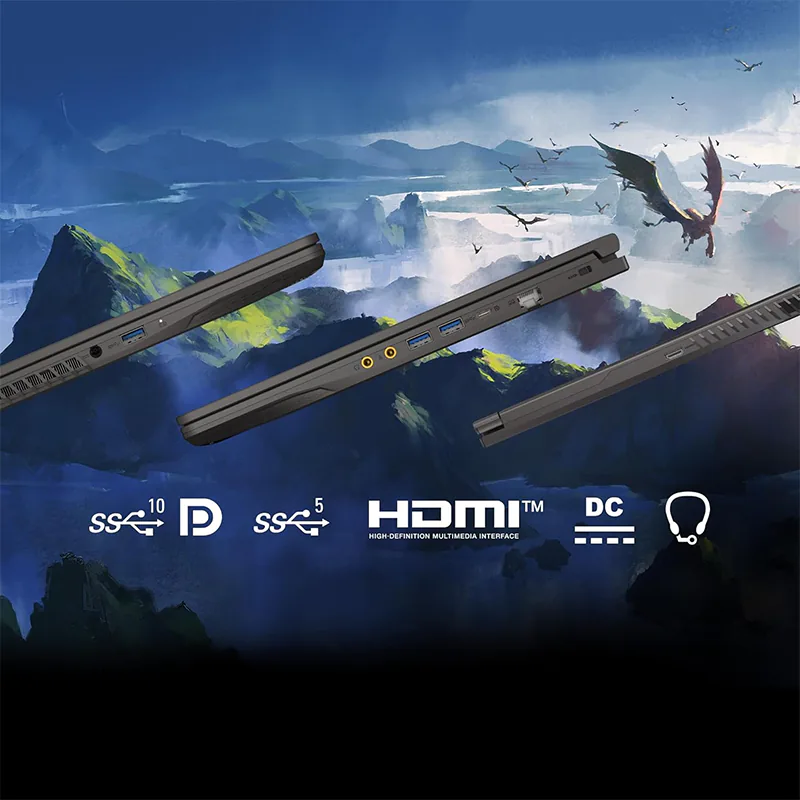 MSI Thin 15, Intel 13th Gen. Core i5-13420H, Gaming Laptop | Cosmos Gray