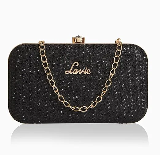 Lavie Women's Sparkle Framed Clutch | Black