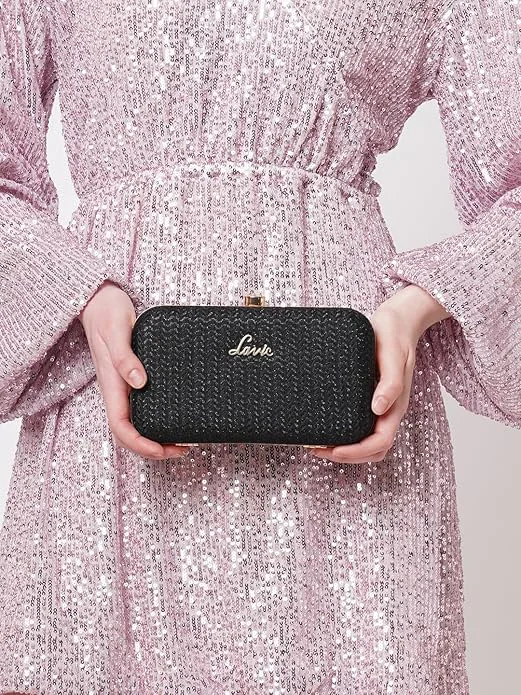 Lavie Women's Sparkle Framed Clutch | Black