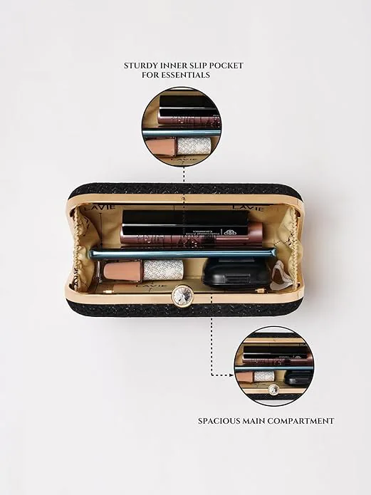 Lavie Women's Sparkle Framed Clutch | Black