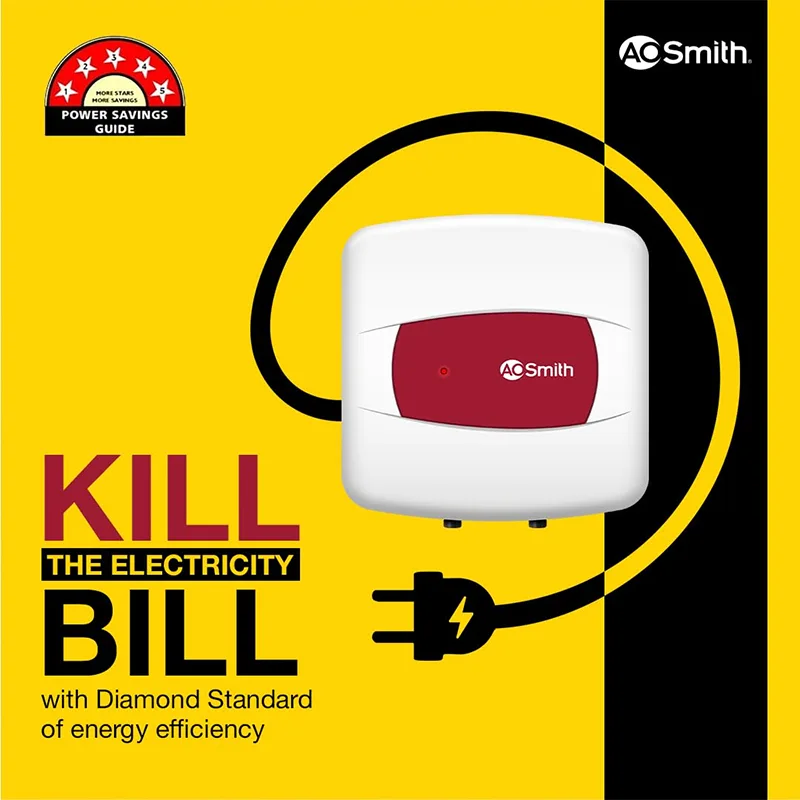 AO Smith Geyser 15 Litre 5 Star Water Heater