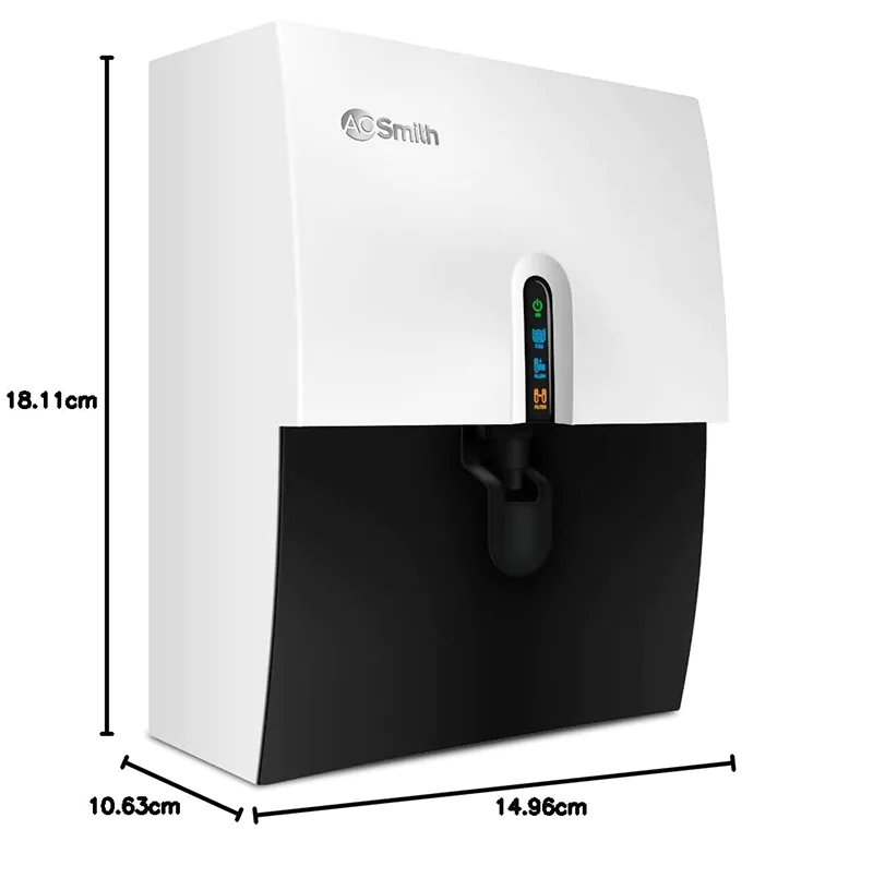 AO Smith Z5 Water Purifier, Baby Safe Water | White & Black