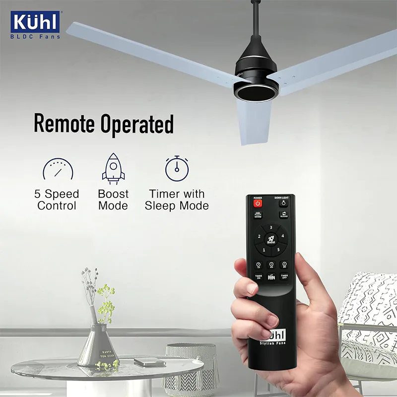 KUHL Arctis A4 1200 mm BLDC Ceiling Fan 5 Year Warranty | Silver Mist