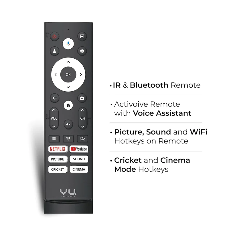 VU GloQLED 4K QLED Smart Google TV