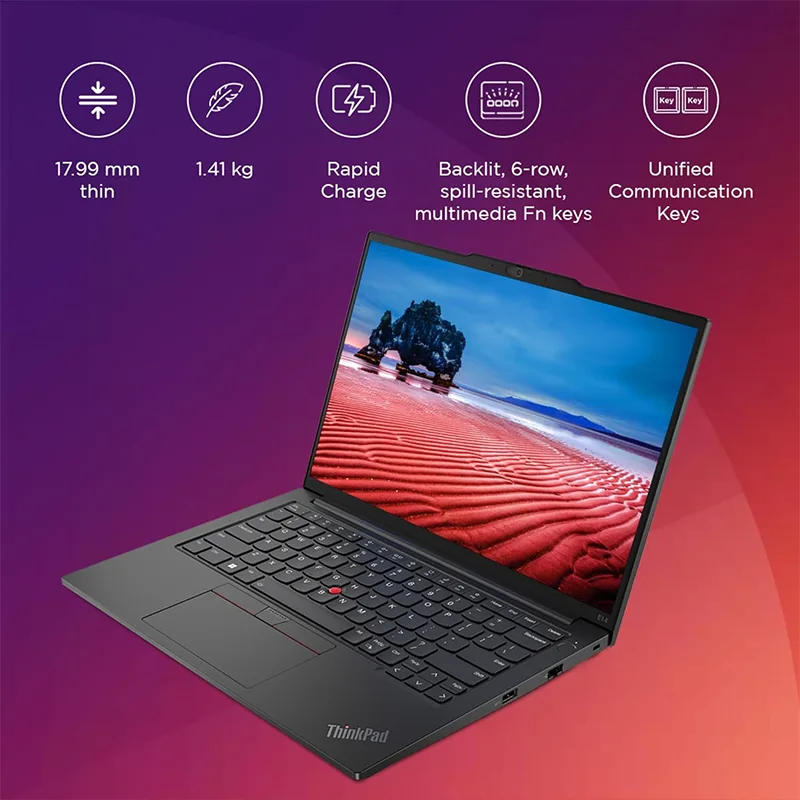 Lenovo ThinkPad E14 Intel Core i7 13th Gen 14" WUXGA IPS | Black