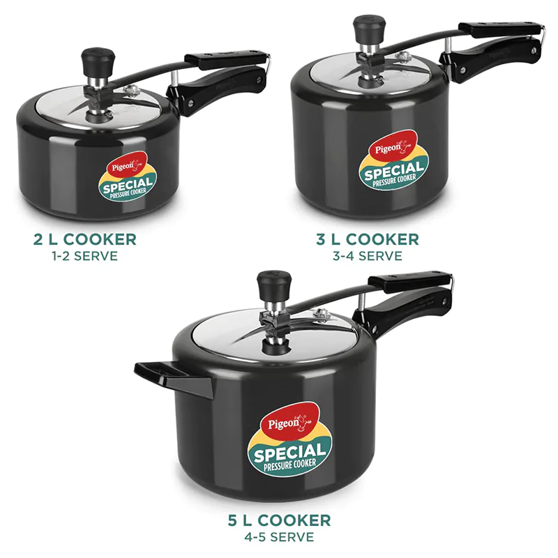 Pigeon Aluminium Hard Anodized Pressure Cooker